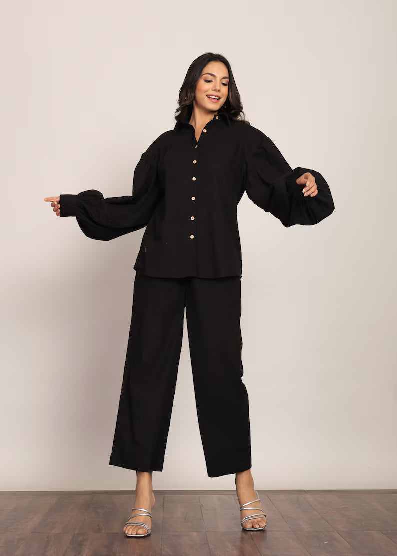 Black Classic Co-Ord Set
